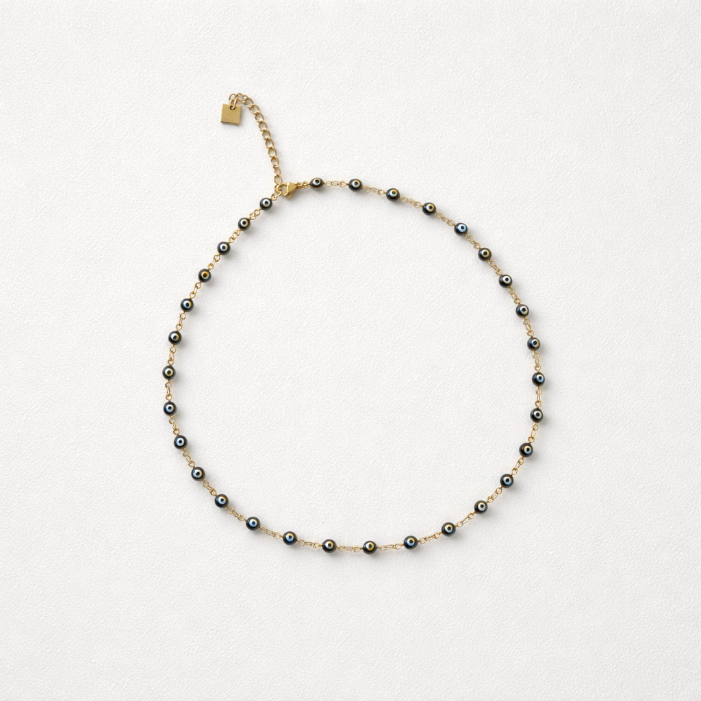 Collier Mykonos - bleu