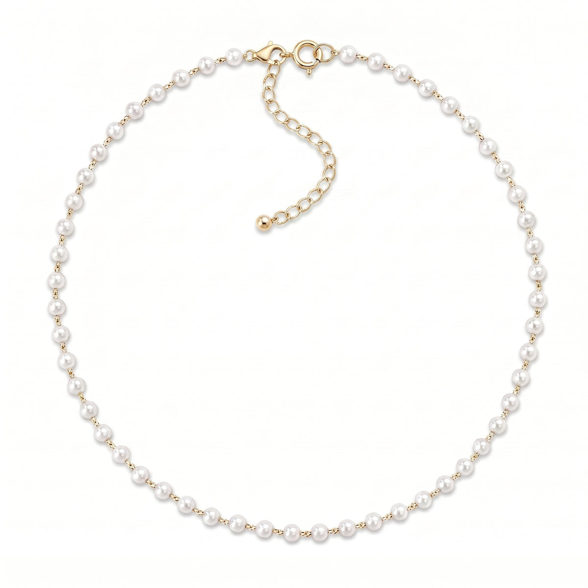 Collier Perlée